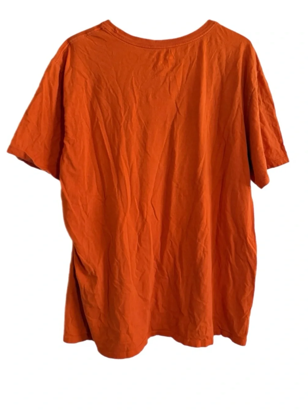 Nike Men’s Orange Tee with Blue RUN Swoosh Graphic - Picture 4 of 7